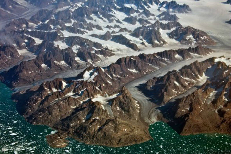 Estudio muestra que el deshielo de los glaciares está causando la expansión de las regiones de los deltas en la gran isla.