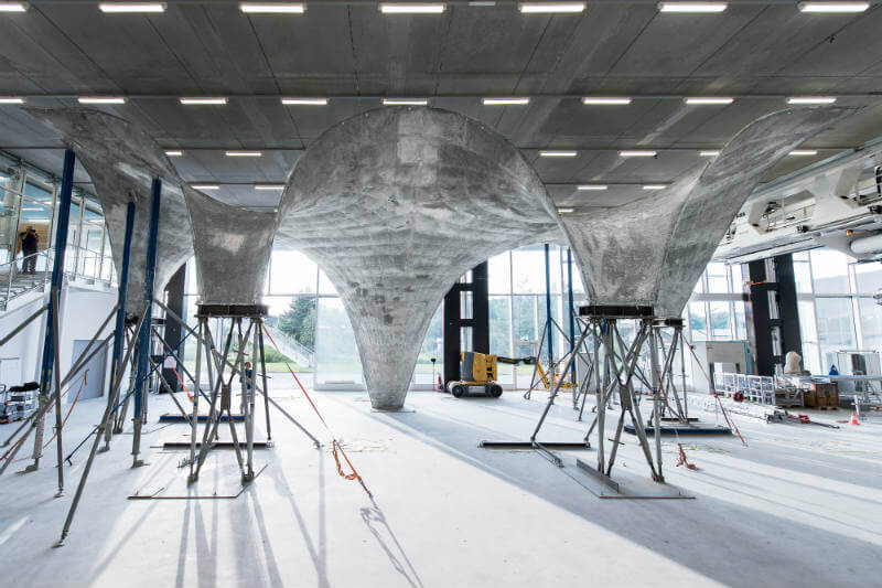 La Escuela Politécnica Federal de Zúrich desarrolla una prototipo de vivienda sostenible que tendrá un techo de concreto que absorbe la energía solar.