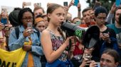 La protesta de este viernes culmina con una manifestación en Nueva York encabezada por la activista Greta Thunberg.