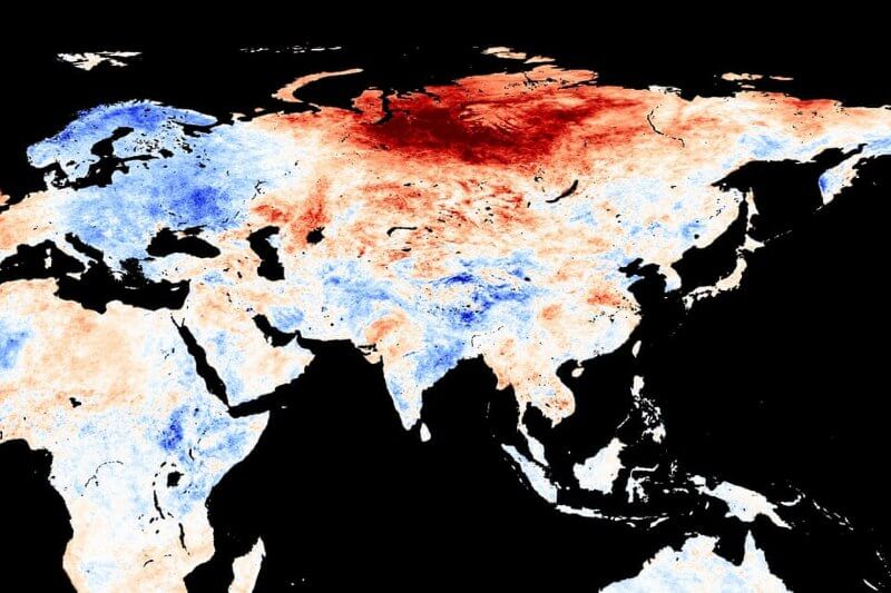 Ola de calor en Siberia con temperaturas récord