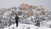 Tormenta invernal en Atenas y Houston