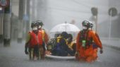 Millones de personas buscan refugio en Japón tras inundaciones