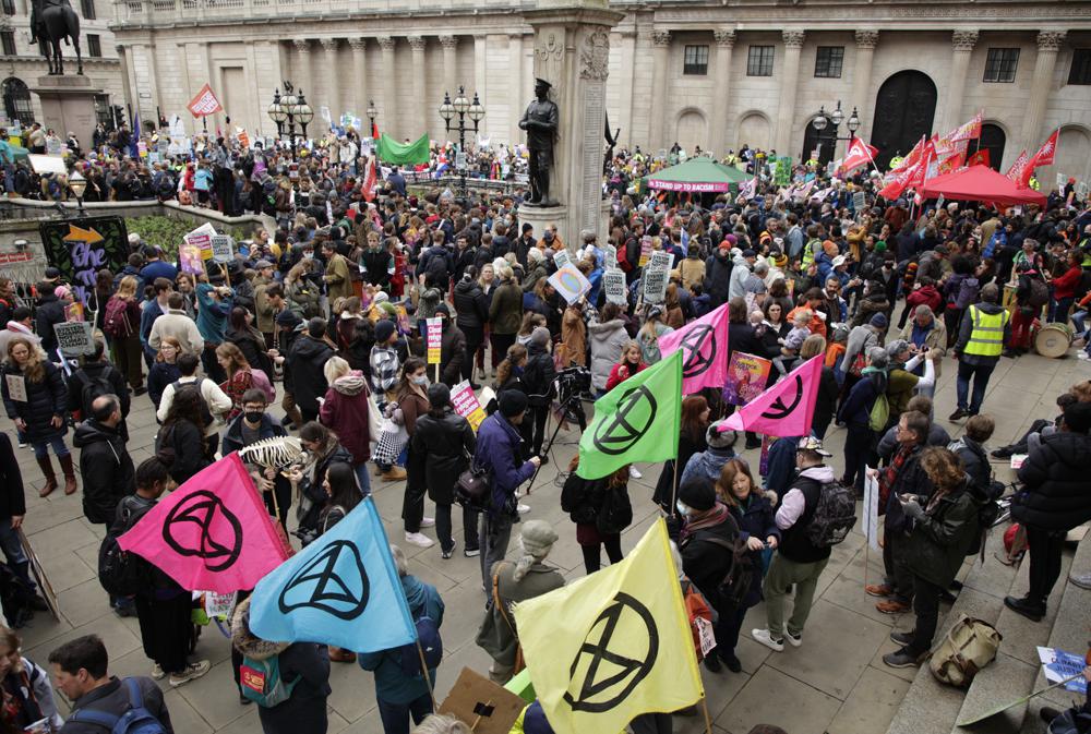 Marcha climática en Londres. - Foto David Cliff/AP