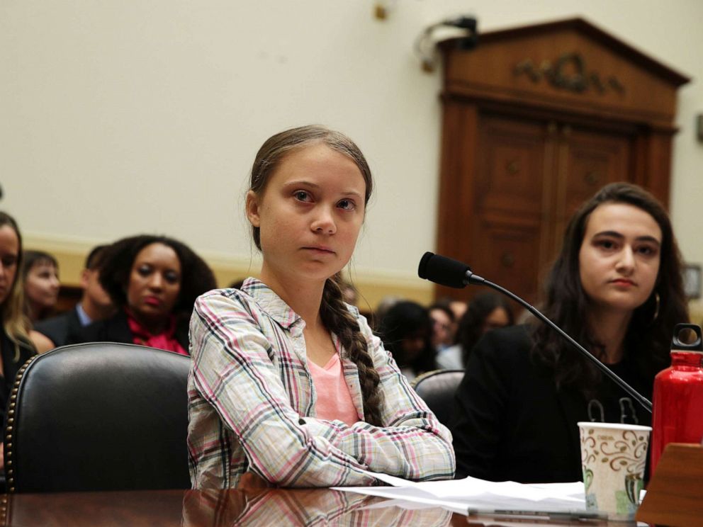 Greta Thunberg y otros jóvenes activistas exigiendo la acción climática de los gobiernos. - Foto Alex Wong/Getty Images