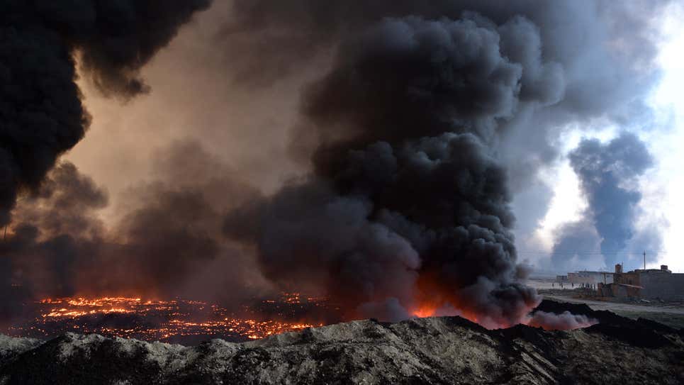 La guerra de Irak ha sido un gran contaminante para el planete. - Foto Carl Court/Getty Images