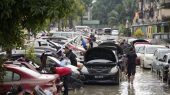 Miles de evacuados por las fuertes lluvias en Malasia.