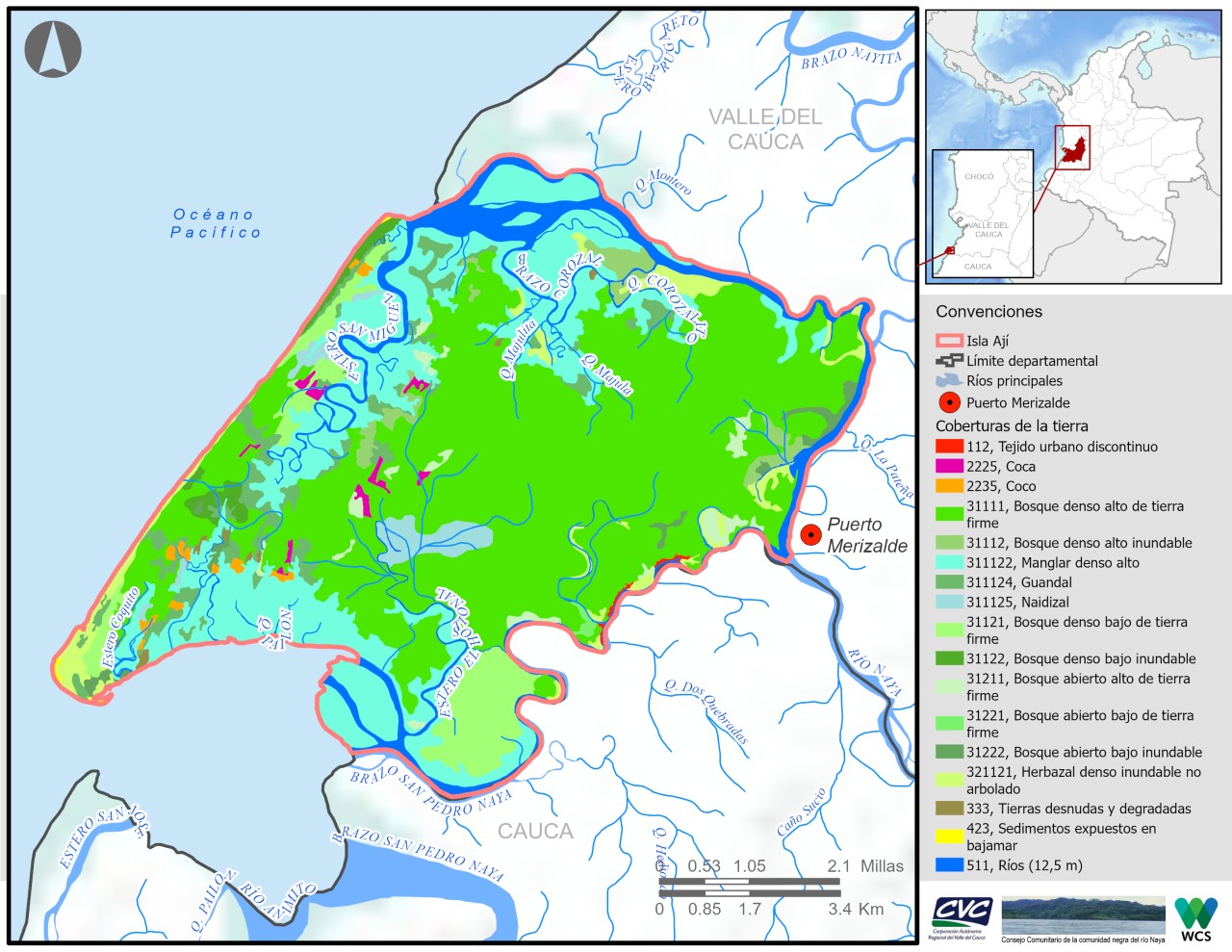 La Isla Ají será parte de las áreas protegidas para salvaguardar la naturaleza. - Mapa rewild/Twitter