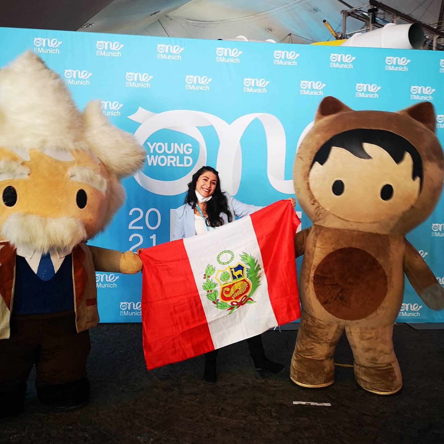 Bárbara en la cumbre 2021 de One Young World. - Foto Bárbara Beltrán