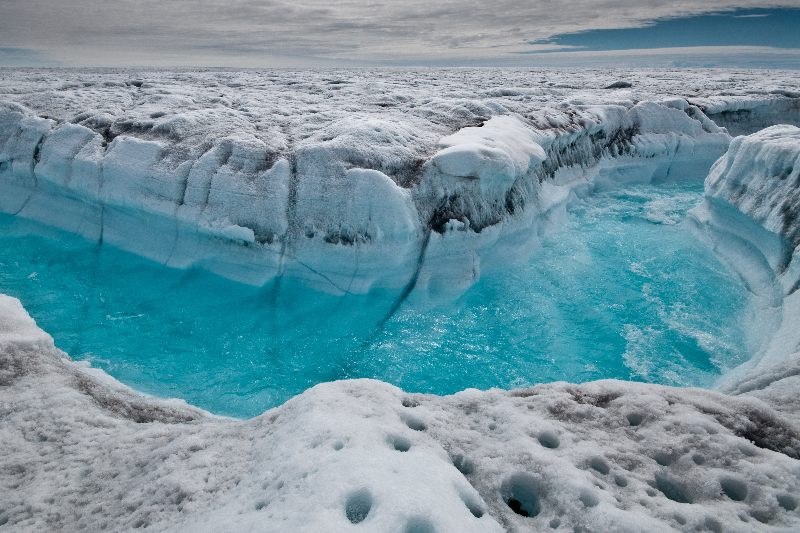 El clima cálido provocó un derretimiento masivo en Groenlandia