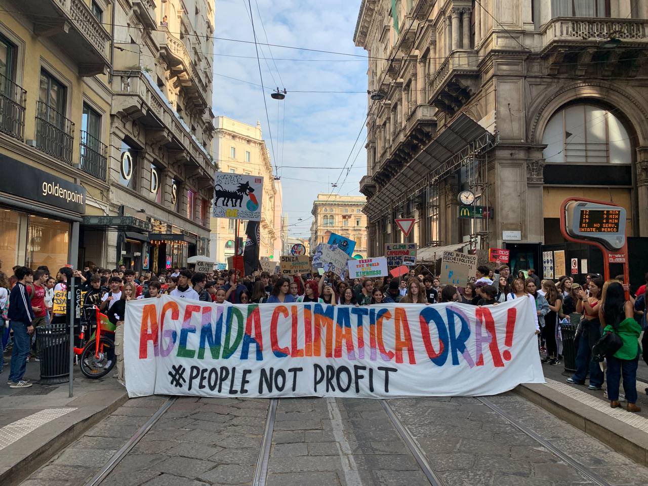 Huelga climática en Italia - Foto fffitalia/Twitter