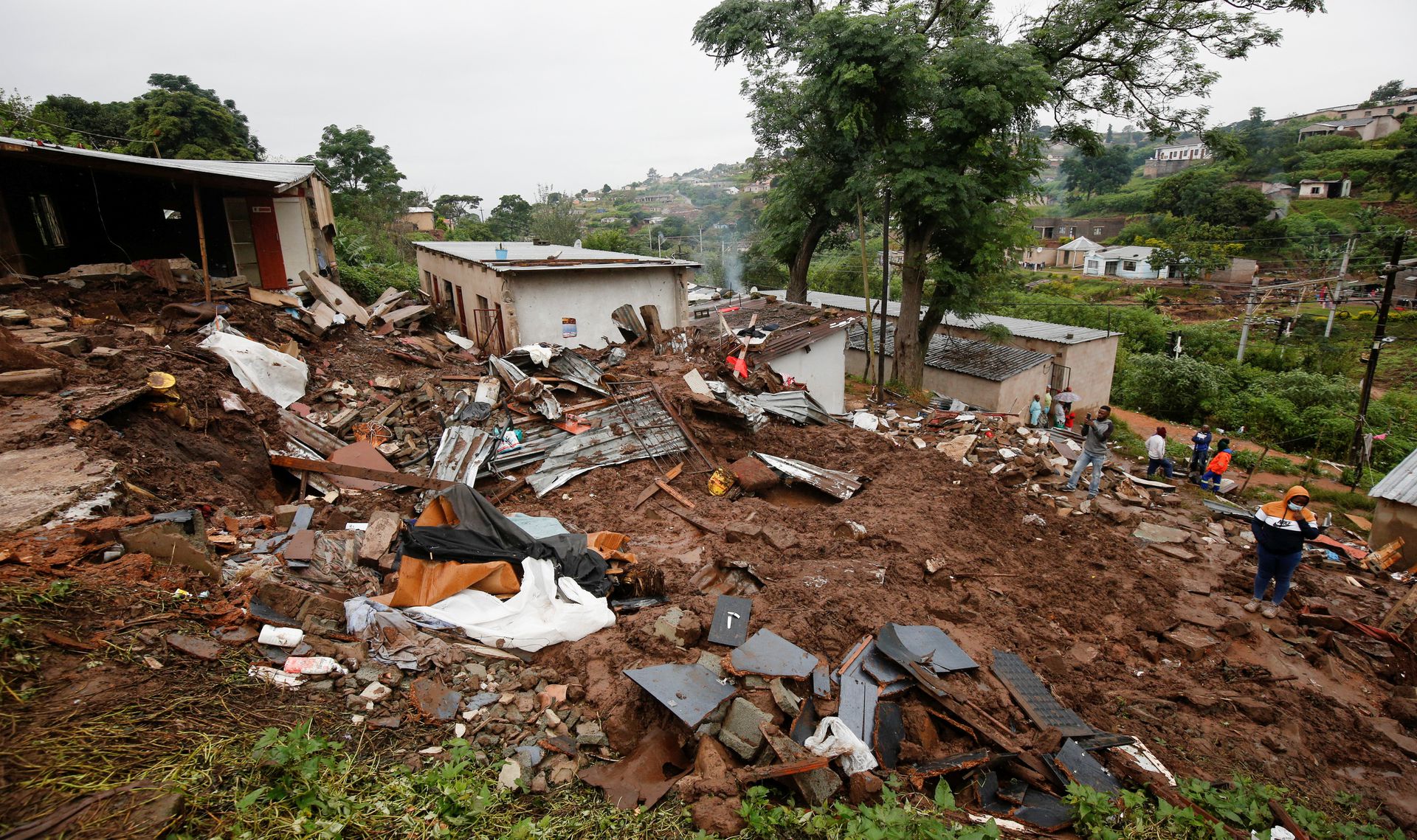 Casas destruidas por múltiples inundaciones en abril. - Foto Rogan Ward/Reuters