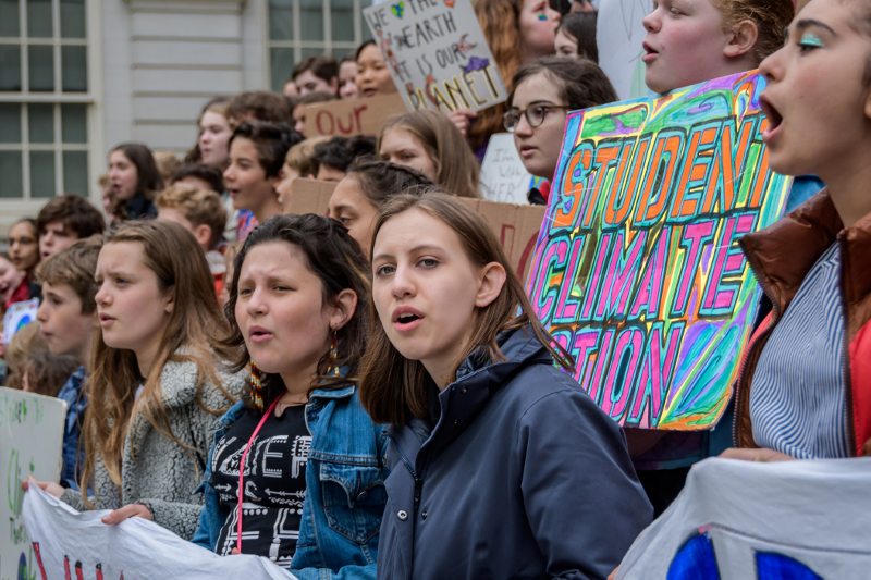 Los jóvenes están cada vez más preocupados por el cambio climático.