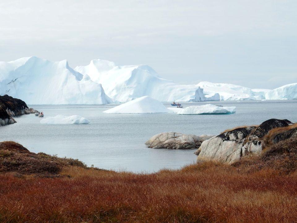 Si la capa de hielo de Groenlandia se derrite por completo, aumentaría el nivel del mar 20 pies. - Foto Jacob Gronholt-Pedersen/Reuters