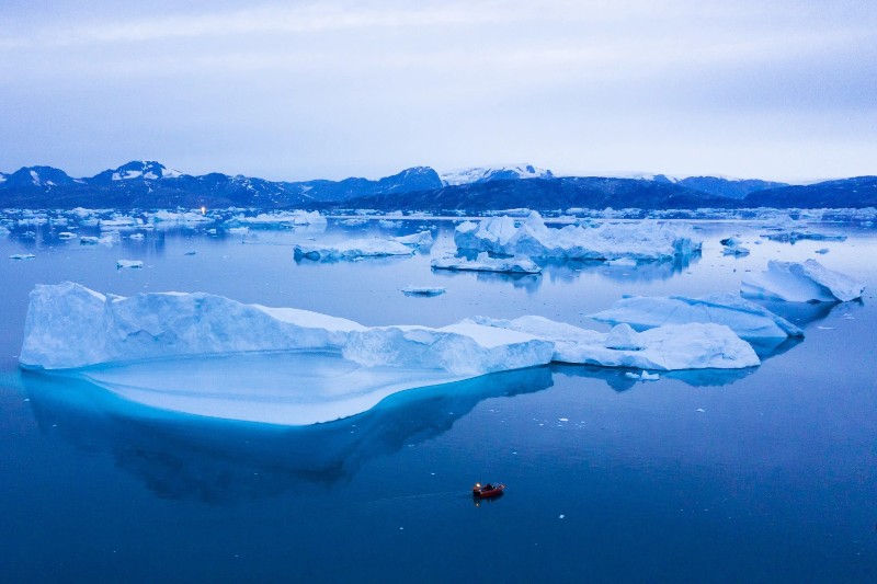 Deshielo de la capa de hielo de Groenlandia afecta en el aumento del nivel del mar.