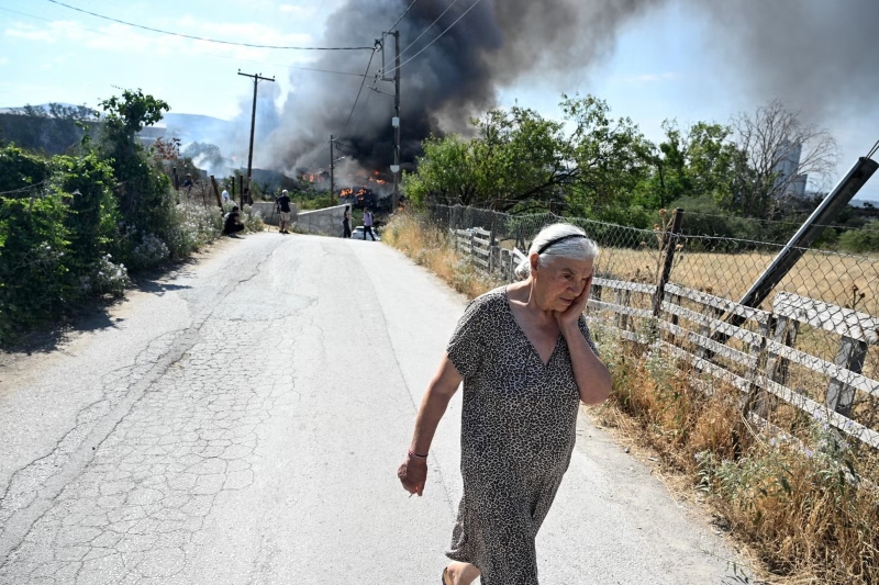 olas de calor e incendios en Europa